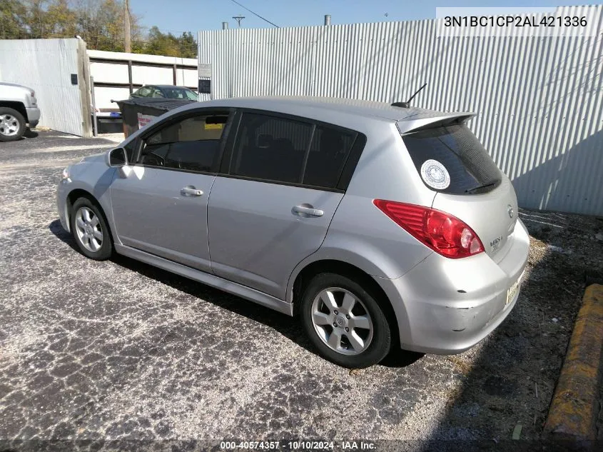 2010 Nissan Versa 1.8Sl VIN: 3N1BC1CP2AL421336 Lot: 40574357