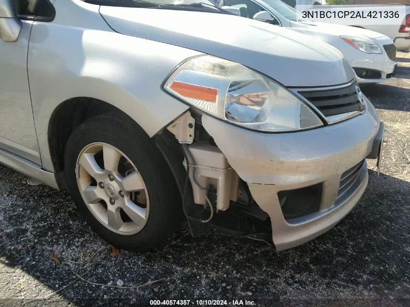 2010 Nissan Versa 1.8Sl VIN: 3N1BC1CP2AL421336 Lot: 40574357