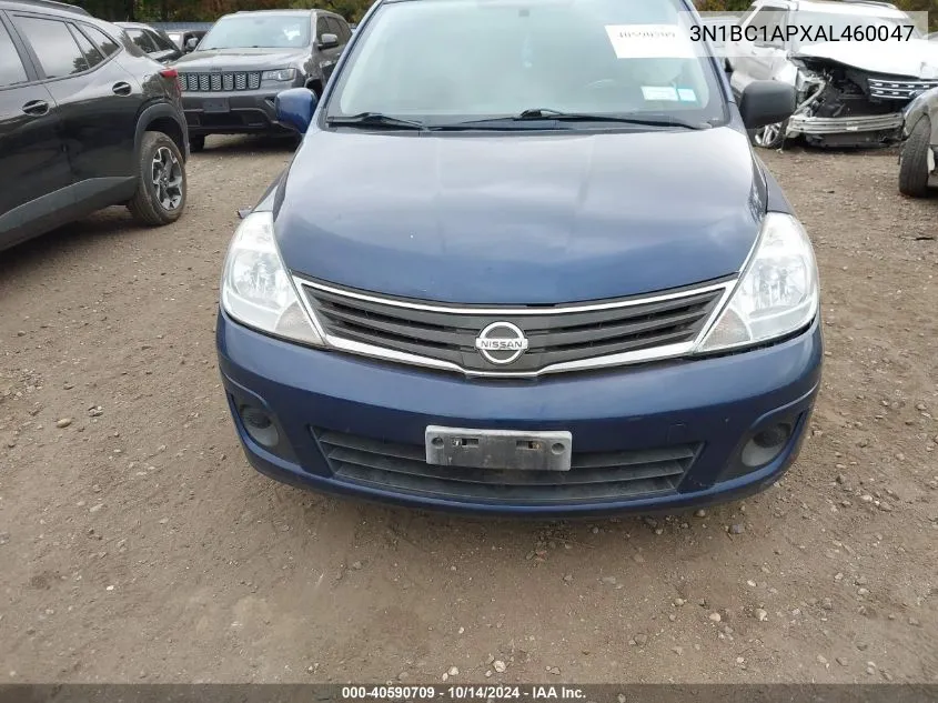 2010 Nissan Versa 1.8S VIN: 3N1BC1APXAL460047 Lot: 40590709