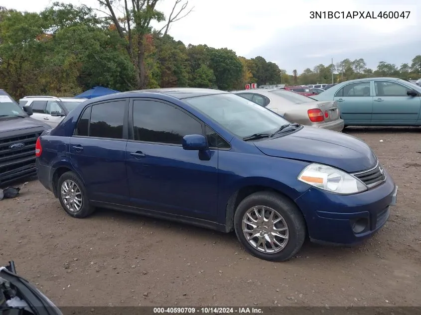 2010 Nissan Versa 1.8S VIN: 3N1BC1APXAL460047 Lot: 40590709