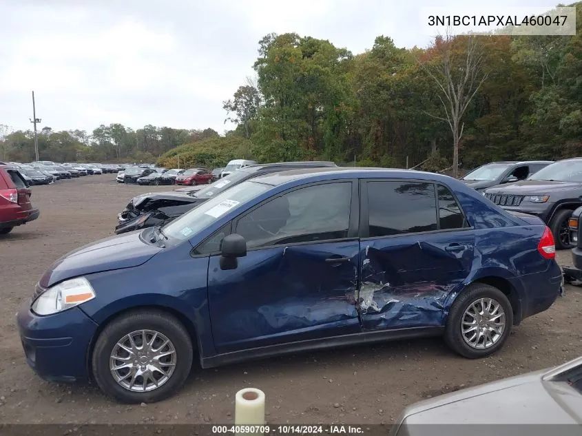 2010 Nissan Versa 1.8S VIN: 3N1BC1APXAL460047 Lot: 40590709