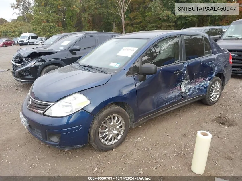 2010 Nissan Versa 1.8S VIN: 3N1BC1APXAL460047 Lot: 40590709