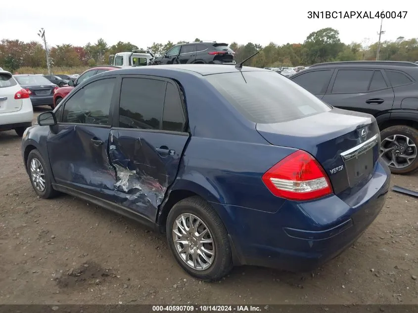 2010 Nissan Versa 1.8S VIN: 3N1BC1APXAL460047 Lot: 40590709