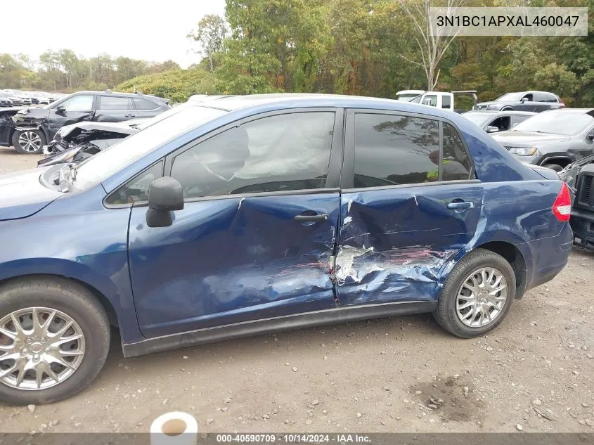 2010 Nissan Versa 1.8S VIN: 3N1BC1APXAL460047 Lot: 40590709