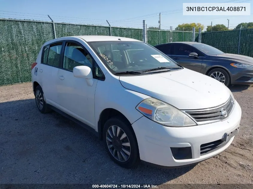 2010 Nissan Versa 1.8S VIN: 3N1BC1CP3AL408871 Lot: 40604724