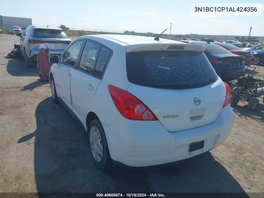 2010 Nissan Versa 1.8S VIN: 3N1BC1CP1AL424356 Lot: 40606874