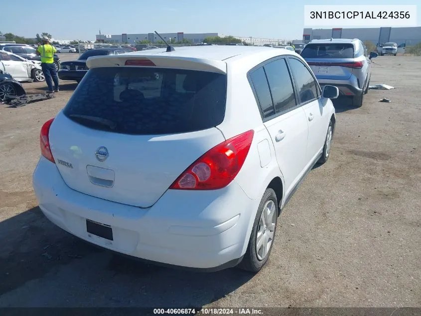 2010 Nissan Versa 1.8S VIN: 3N1BC1CP1AL424356 Lot: 40606874