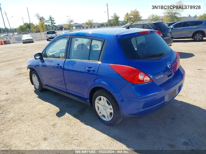 2010 Nissan Versa 1.8S VIN: 3N1BC1CP8AL378928 Lot: 40611252