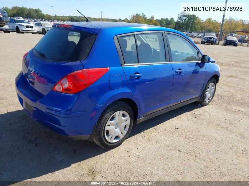 2010 Nissan Versa 1.8S VIN: 3N1BC1CP8AL378928 Lot: 40611252