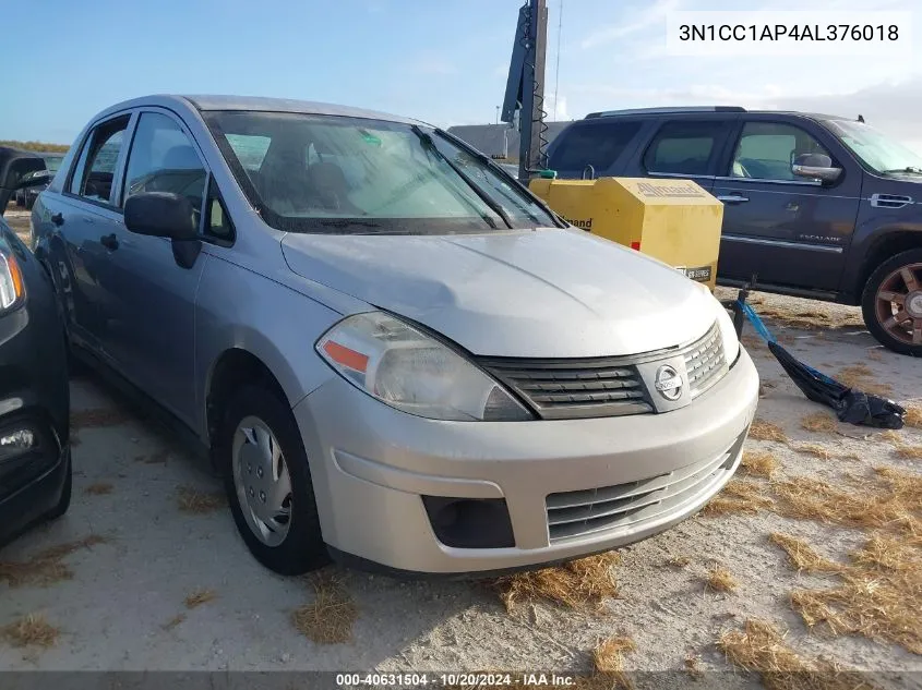 2010 Nissan Versa S/Sl VIN: 3N1CC1AP4AL376018 Lot: 40631504