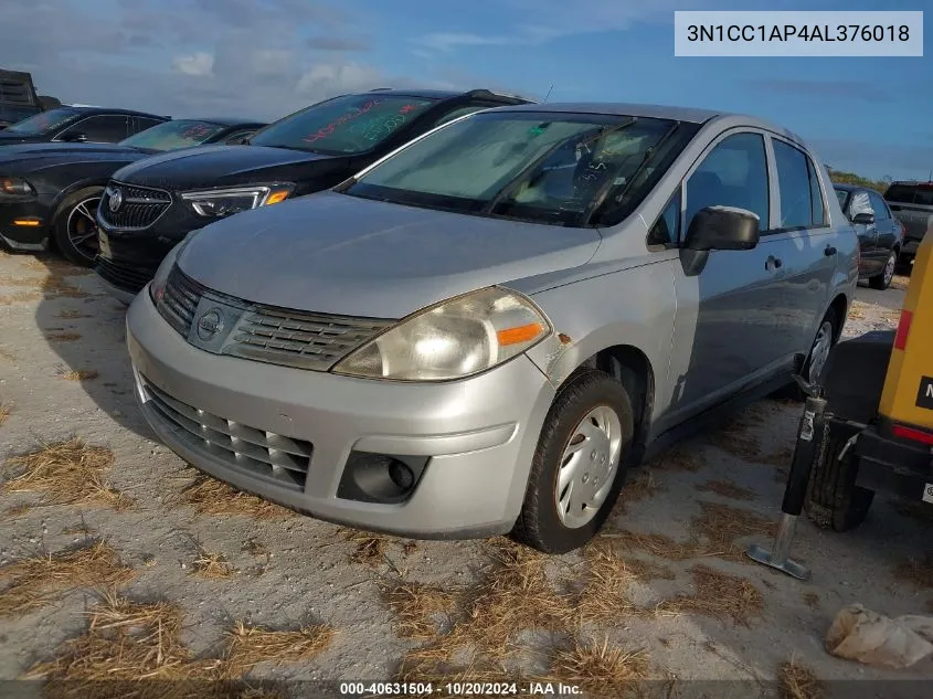 2010 Nissan Versa S/Sl VIN: 3N1CC1AP4AL376018 Lot: 40631504