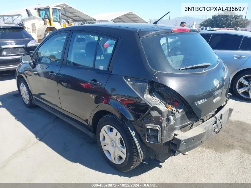 2010 Nissan Versa 1.8S VIN: 3N1BC1CPXAL436697 Lot: 40670872