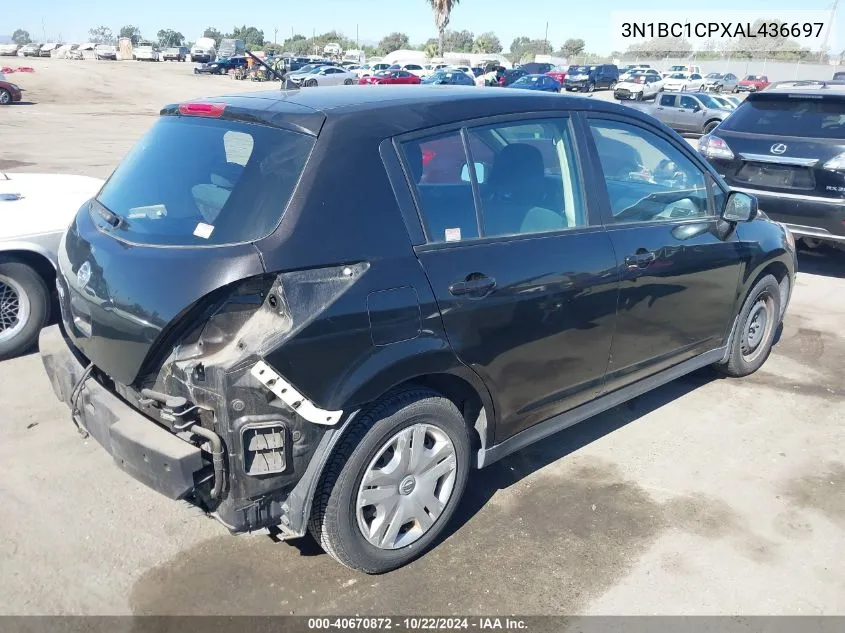 2010 Nissan Versa 1.8S VIN: 3N1BC1CPXAL436697 Lot: 40670872