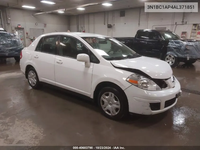 2010 Nissan Versa 1.8S VIN: 3N1BC1AP4AL371851 Lot: 40683798