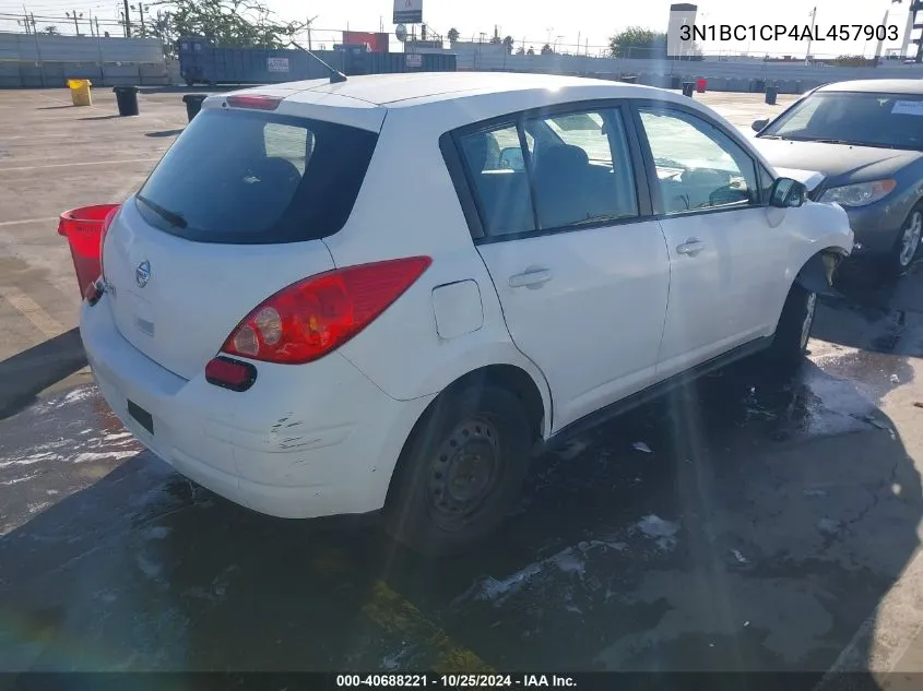 2010 Nissan Versa 1.8S VIN: 3N1BC1CP4AL457903 Lot: 40688221