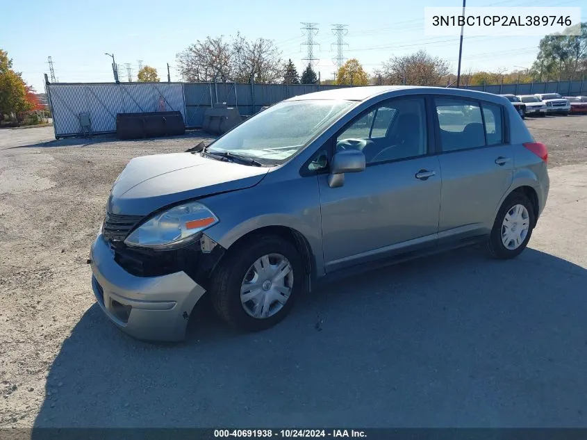 2010 Nissan Versa 1.8S VIN: 3N1BC1CP2AL389746 Lot: 40691938