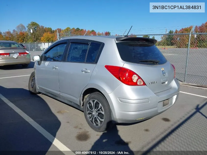 2010 Nissan Versa 1.8S VIN: 3N1BC1CP1AL384831 Lot: 40697512