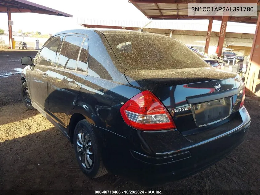 2010 Nissan Versa 1.6 VIN: 3N1CC1AP2AL391780 Lot: 40718465