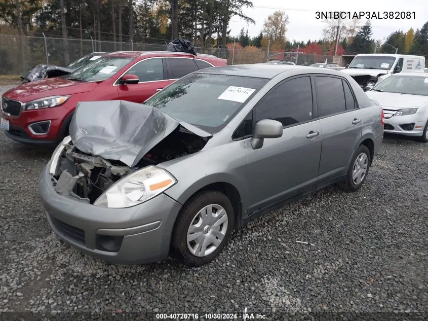 2010 Nissan Versa 1.8S VIN: 3N1BC1AP3AL382081 Lot: 40720716