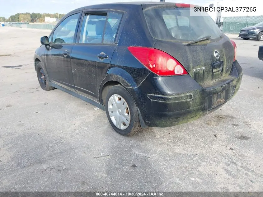 2010 Nissan Versa 1.8S VIN: 3N1BC1CP3AL377265 Lot: 40744014