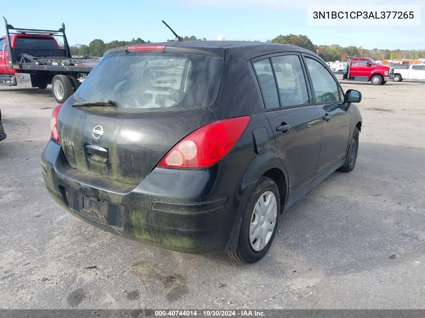 2010 Nissan Versa 1.8S VIN: 3N1BC1CP3AL377265 Lot: 40744014