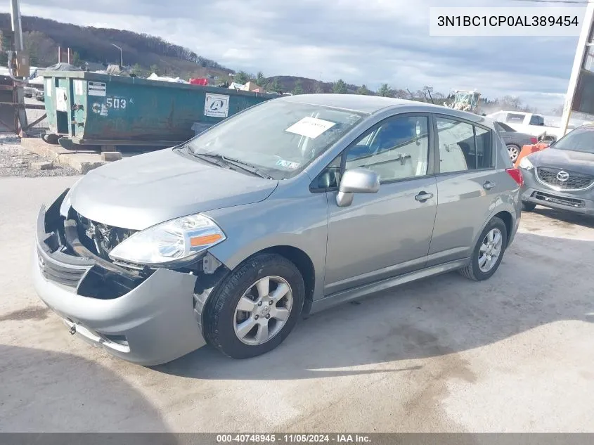 2010 Nissan Versa 1.8Sl VIN: 3N1BC1CP0AL389454 Lot: 40748945