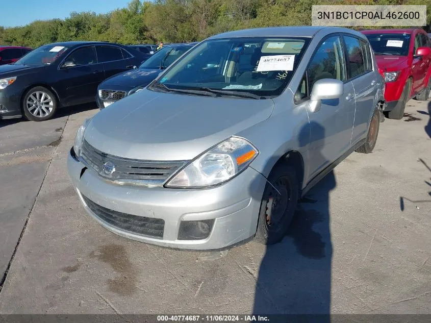 2010 Nissan Versa 1.8S VIN: 3N1BC1CP0AL462600 Lot: 40774687