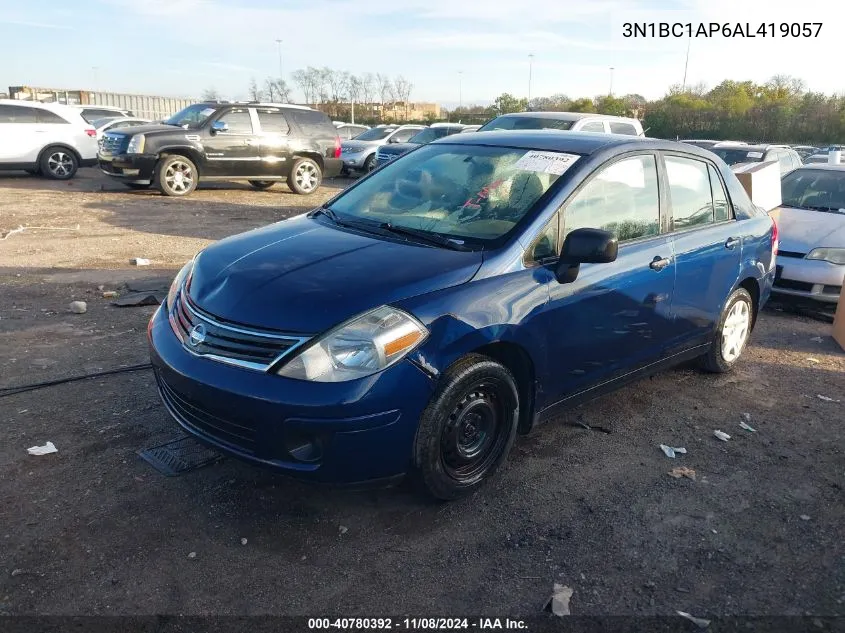 2010 Nissan Versa S/Sl VIN: 3N1BC1AP6AL419057 Lot: 40780392