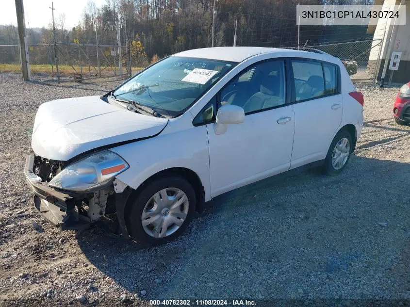 2010 Nissan Versa S/Sl VIN: 3N1BC1CP1AL430724 Lot: 40782302