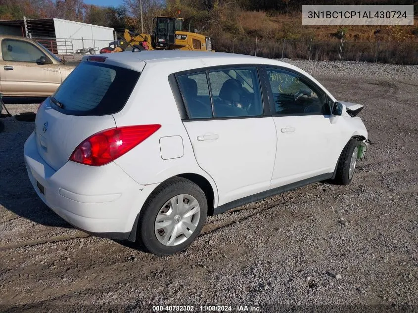 2010 Nissan Versa S/Sl VIN: 3N1BC1CP1AL430724 Lot: 40782302