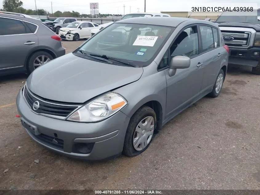 2010 Nissan Versa 1.8S VIN: 3N1BC1CP6AL439368 Lot: 40791285