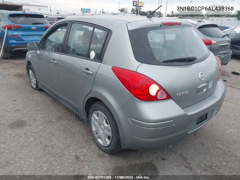 2010 Nissan Versa 1.8S VIN: 3N1BC1CP6AL439368 Lot: 40791285