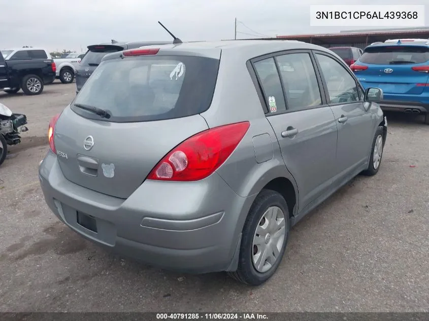 2010 Nissan Versa 1.8S VIN: 3N1BC1CP6AL439368 Lot: 40791285