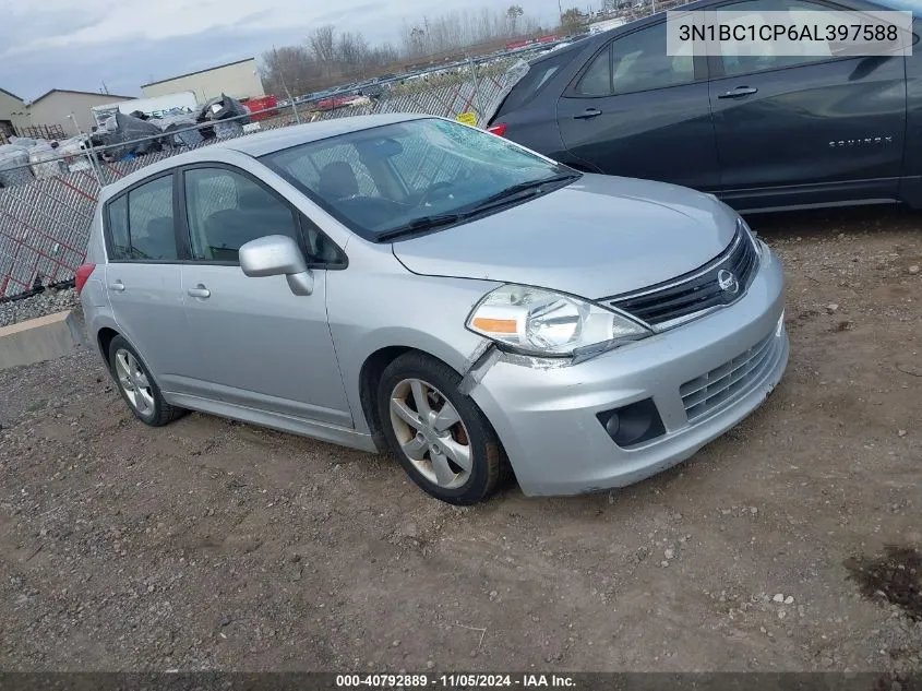 2010 Nissan Versa 1.8Sl VIN: 3N1BC1CP6AL397588 Lot: 40792889