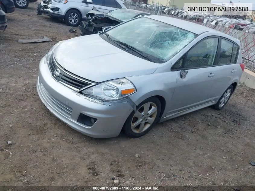 2010 Nissan Versa 1.8Sl VIN: 3N1BC1CP6AL397588 Lot: 40792889