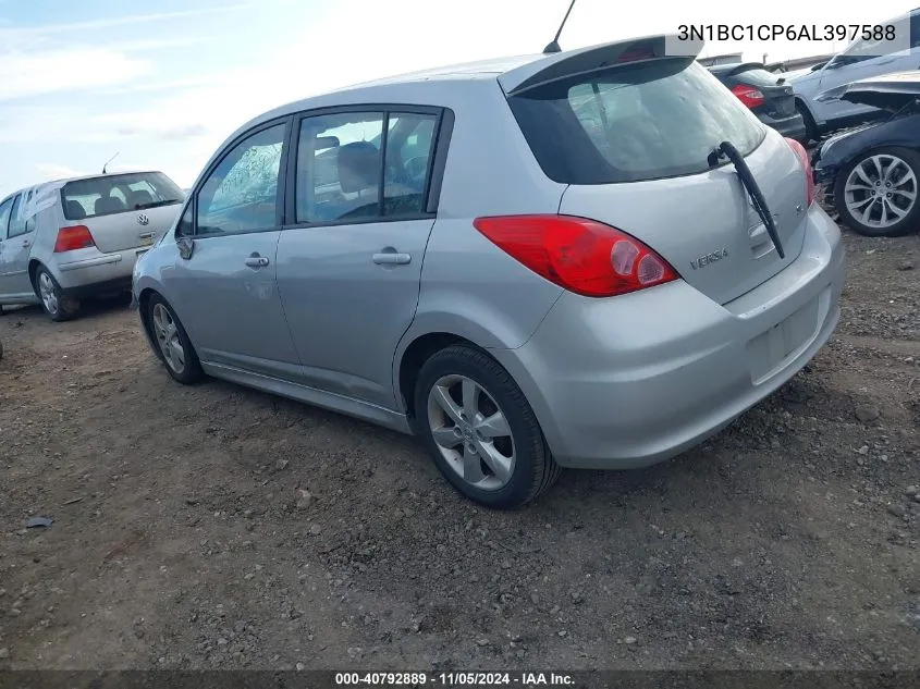 2010 Nissan Versa 1.8Sl VIN: 3N1BC1CP6AL397588 Lot: 40792889