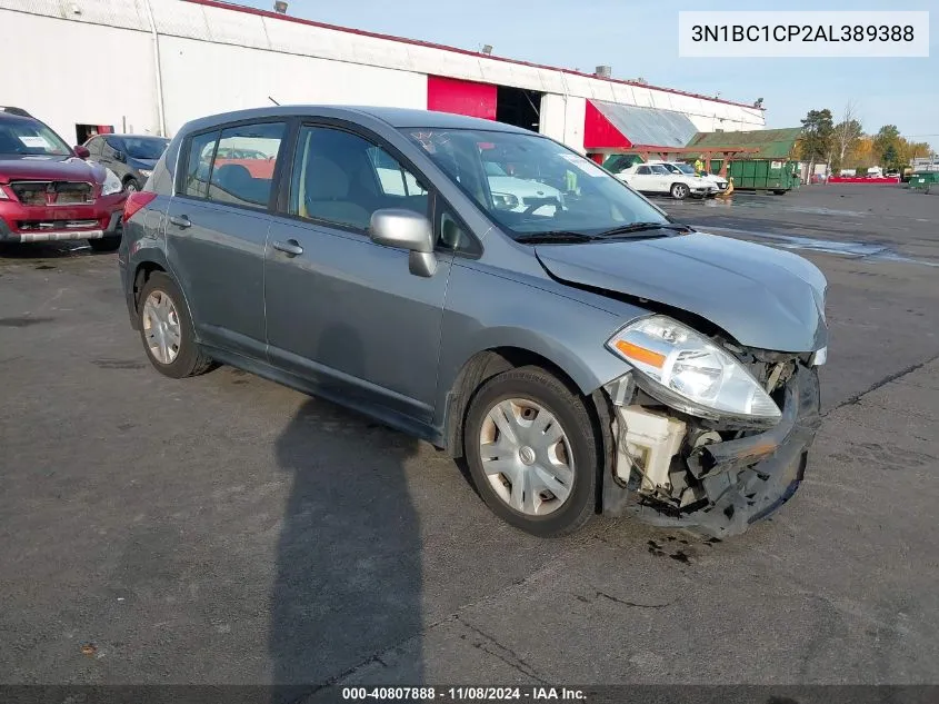 2010 Nissan Versa 1.8S VIN: 3N1BC1CP2AL389388 Lot: 40807888