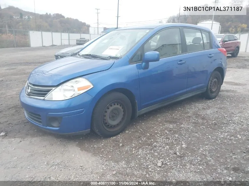 2010 Nissan Versa 1.8S VIN: 3N1BC1CP1AL371187 Lot: 40811100