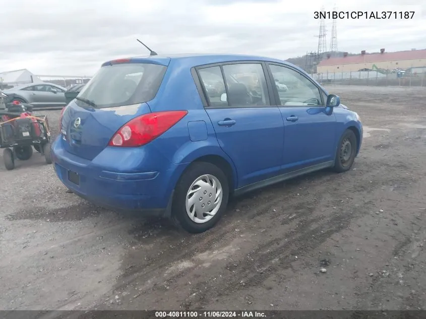 2010 Nissan Versa 1.8S VIN: 3N1BC1CP1AL371187 Lot: 40811100