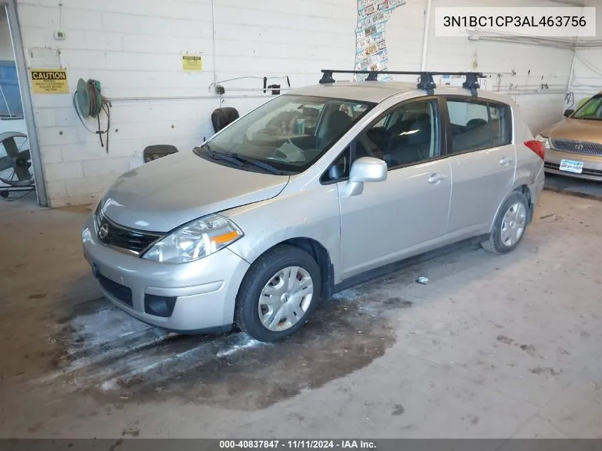 2010 Nissan Versa 1.8S VIN: 3N1BC1CP3AL463756 Lot: 40837847