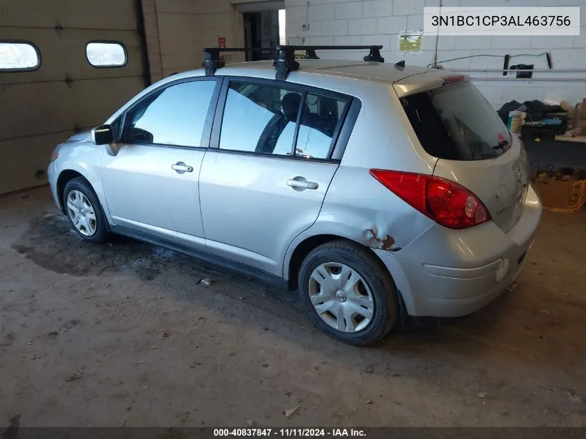 2010 Nissan Versa 1.8S VIN: 3N1BC1CP3AL463756 Lot: 40837847