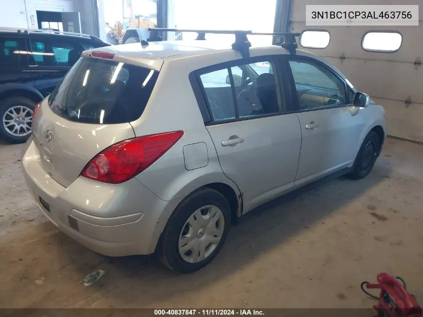 2010 Nissan Versa 1.8S VIN: 3N1BC1CP3AL463756 Lot: 40837847