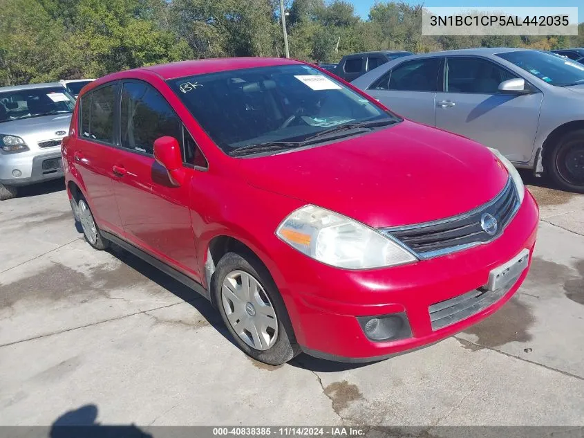 2010 Nissan Versa 1.8S VIN: 3N1BC1CP5AL442035 Lot: 40838385