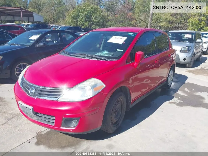 2010 Nissan Versa 1.8S VIN: 3N1BC1CP5AL442035 Lot: 40838385