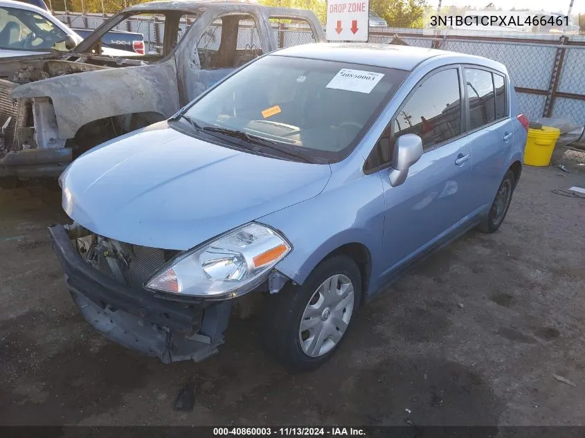 2010 Nissan Versa 1.8S VIN: 3N1BC1CPXAL466461 Lot: 40860003