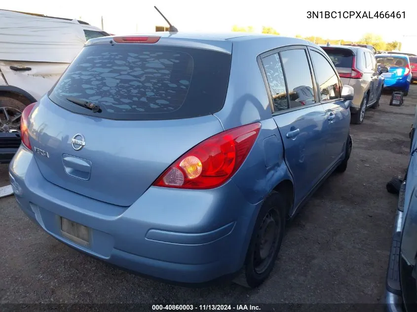 2010 Nissan Versa 1.8S VIN: 3N1BC1CPXAL466461 Lot: 40860003