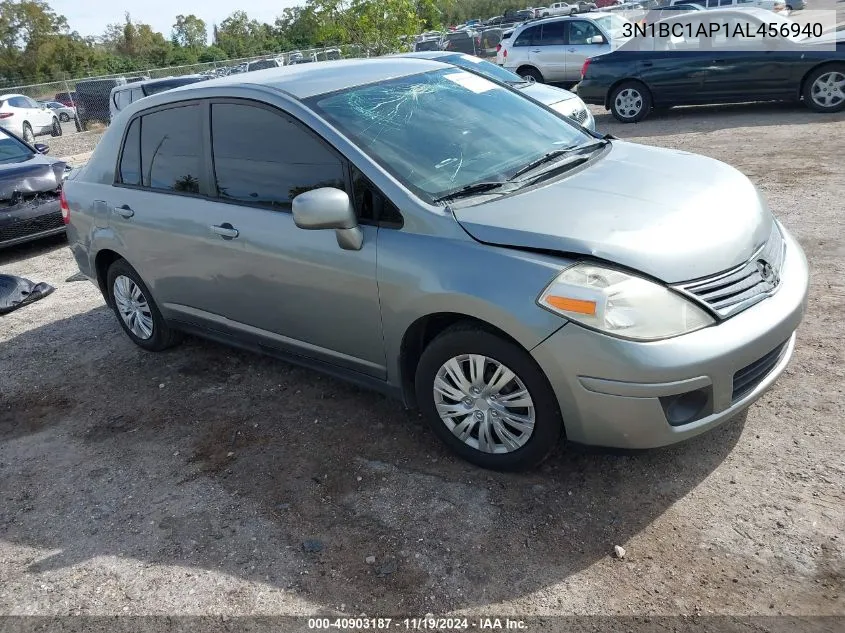 2010 Nissan Versa 1.8S VIN: 3N1BC1AP1AL456940 Lot: 40903187