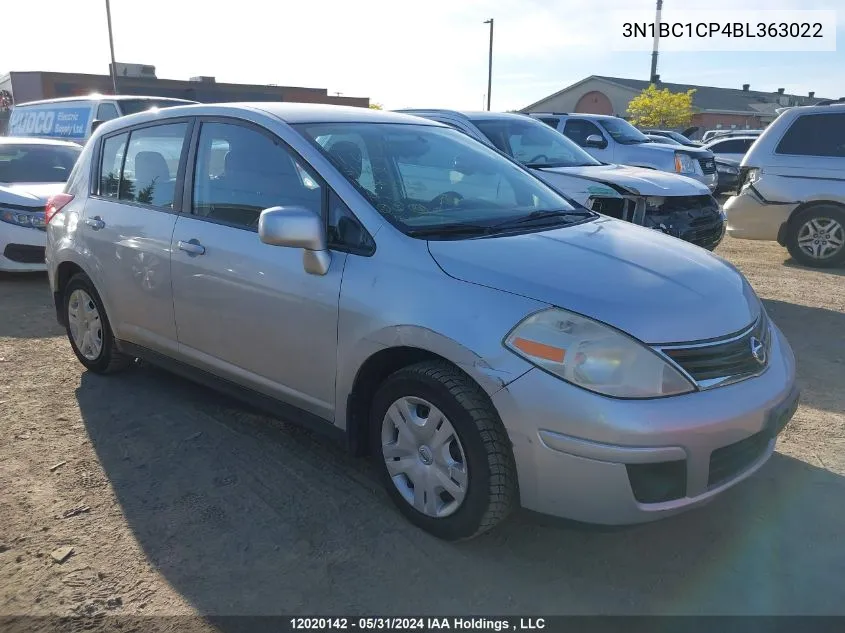 3N1BC1CP4BL363022 2011 Nissan Versa