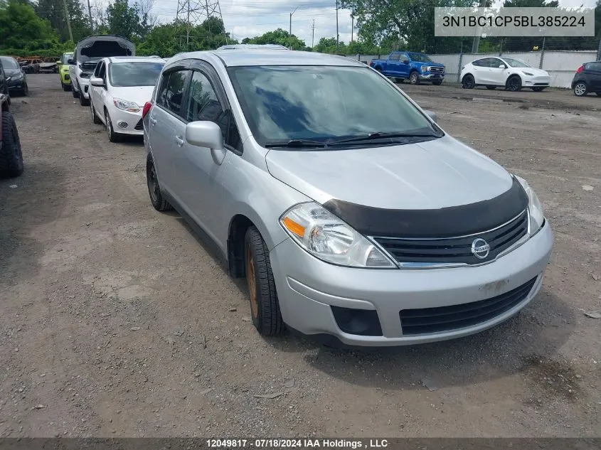 2011 Nissan Versa S/Sl VIN: 3N1BC1CP5BL385224 Lot: 12049817