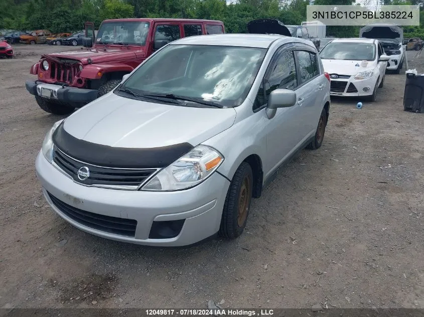 2011 Nissan Versa S/Sl VIN: 3N1BC1CP5BL385224 Lot: 12049817